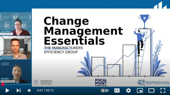 The Manufacturers' Efficiency Webinar Series: Change Management Essentials