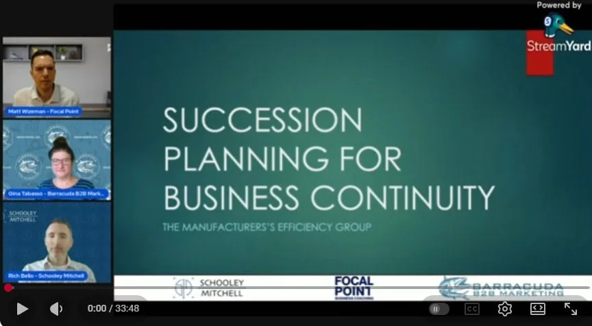The Manufacturers' Efficiency Webinar Series: Succession Planning for Business Continuity