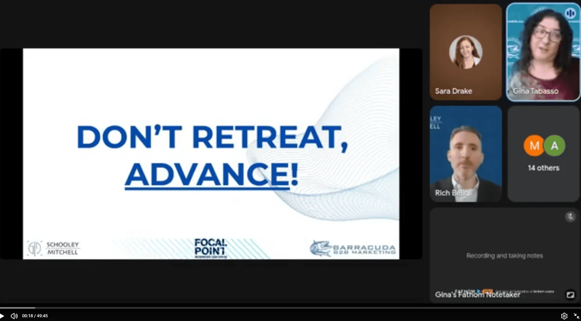 Women in Manufacturing Lunch and Learn with The Manufacturers' Efficiency Webinar Series on the topic Don't Retreat,, Advance!