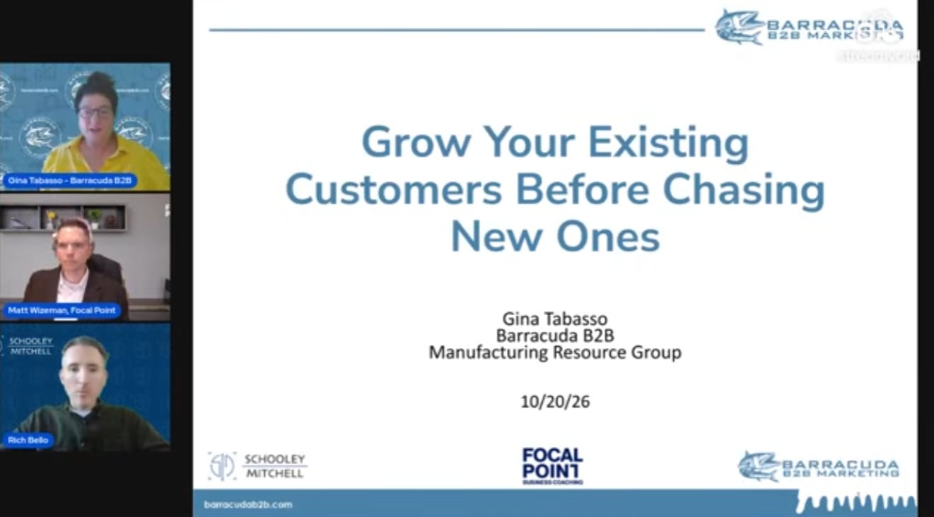 The Manufacturers' Efficiency Webinar Series: Grow Your Existing Customers Before Chasing New Ones