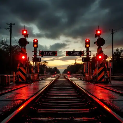 railroad warning lights